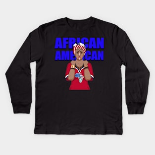 African American Kids Long Sleeve T-Shirt